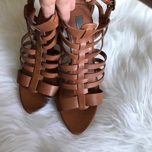 Leather Strap Heels